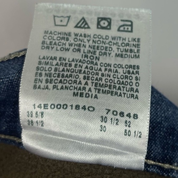 Wrangler 36x30 Fleece Lined Jeans Outdoor Chore Barn Winter Thick Warm Dark Wash - Picture 9 of 11